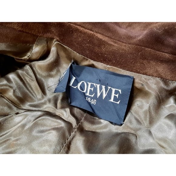 Vintage Loewe Suede Leather Jacket Outer Brown Size 44. Read - Picture 8 of 12